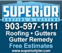 Superior Roofing and Gutters logo
