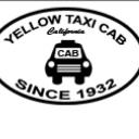 Yellow taxi cab california logo