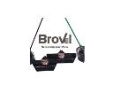Brovel 2 in 1 No Bending Broom Dust Pan Set logo