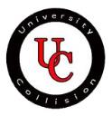 University Collision logo