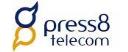 Press8 Telecom logo