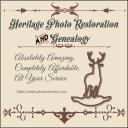 Heritage Photo Restoration and Genealogy logo