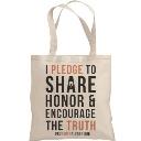 Pro Truth Pledge Tote Bag logo