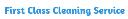 First Class Cleaning Service logo
