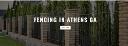 Athens GA Fence Company logo
