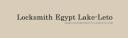 Locksmith Egypt Lake-Leto logo