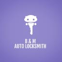 "B & M AUTO  LOCKSMITH" logo