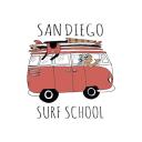 San Diego Surf School logo