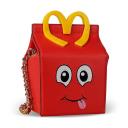 Moschino McDonald Small Leather Bag Red logo