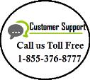 Customer Support Number 1-855-376-8777 logo