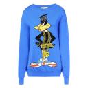 Moschino Daffy Duck Sweater Blue logo