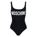 Moschino Logo Chain Swimsuit Black logo