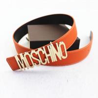Moschino Logo Buckle Large Embossed Belt Orange image 1