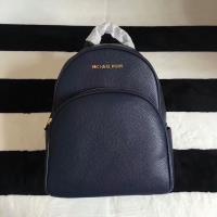 Michael Kors Abbey Leather Backpack Navy Blue image 1