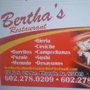 Bertha's Restaurant "El sabor de los Mochis" logo