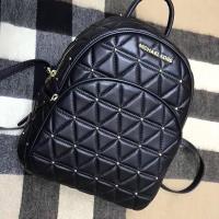 Michael Kors Abbey Quilted-Leather Backpack Black image 1