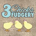 3 Chicks Fudgery logo