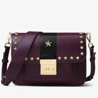MK Sloan Editor Star Studded Shoulder Bag Purple image 1