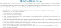 Birth Certificate Texas image 5