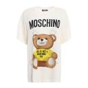 Moschino Cross Bear  T-Shirt White/Yellow logo