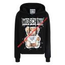 Moschino Safety Pin Teddy Women Sweatshirt Black logo