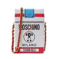 Moschino Cigarette Box Women Shoulder Bag White image 1