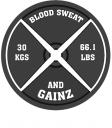 Blood Sweat and Gainz logo
