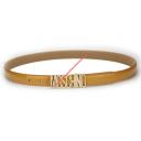 Moschino Logo Buckle Patent Leather Belt Brown logo