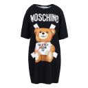 Moschino Cross Bear Short Sleeves Dress Black logo