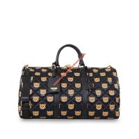 Moschino Teddy Bears Leather Travel Bag Black image 1