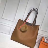 Hermes Double Sens Bag Clemence Leather In Brown image 1