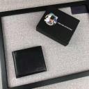 Prada 2M0513 Embossed Calfskin Wallet In Black logo