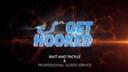 Get hooked bait and tackle logo