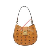 MCM Small Patricia Visetos Hobo In Brown image 1