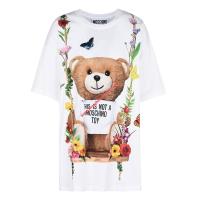 Moschino Botanical Bear Sleeves T-Shirt White image 1