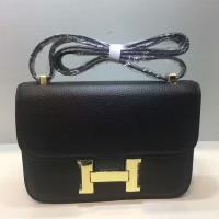 Hermes Constance Bag Togo Gold Hardware In Black image 1
