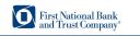 First National Bank and Trust logo