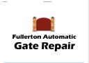 Fullerton Automatic Gate Repairs Services logo