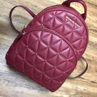MICHAEL Michael Kors Abbey Quilted Backpack Red image 1