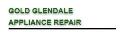 Gold Glendale Appliance Repair logo