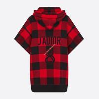 J'Adior 8 Hooded Sweater In Check Motif Cashmere image 1