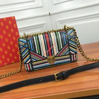 Diorama Bag in Embroidered Calfskin Colorstripes image 1