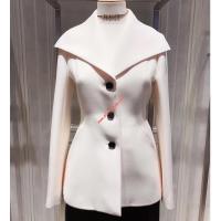 Dior Bar Jacket In Wool And Silk White image 1