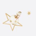 Dior Tribales Star Asymmetric Earrings Gold logo