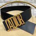 J'Adior Belt in Calfskin Black logo