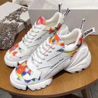 Dior D-Connect Flowers Calfskin Sneaker White image 1