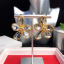 Celien Flower Earrings In Brass With Gold Finish logo
