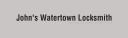 John's Watertown Locksmith logo