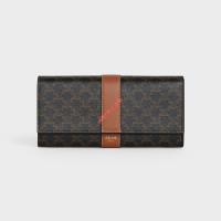 Celine Large Flap Wallet In Triomphe Canvas image 1