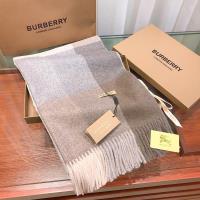 Burberry Cashmere Check Scarf In Apricot image 1